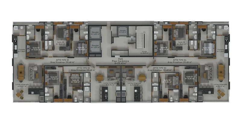 Apartamento 3 quartos Perequê - Porto Belo - foto 14