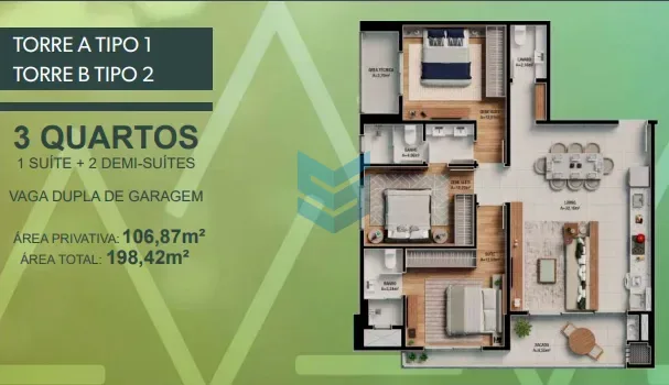 Apartamento 3 quartos Praia Brava de Itajaí - Itajaí - foto 23