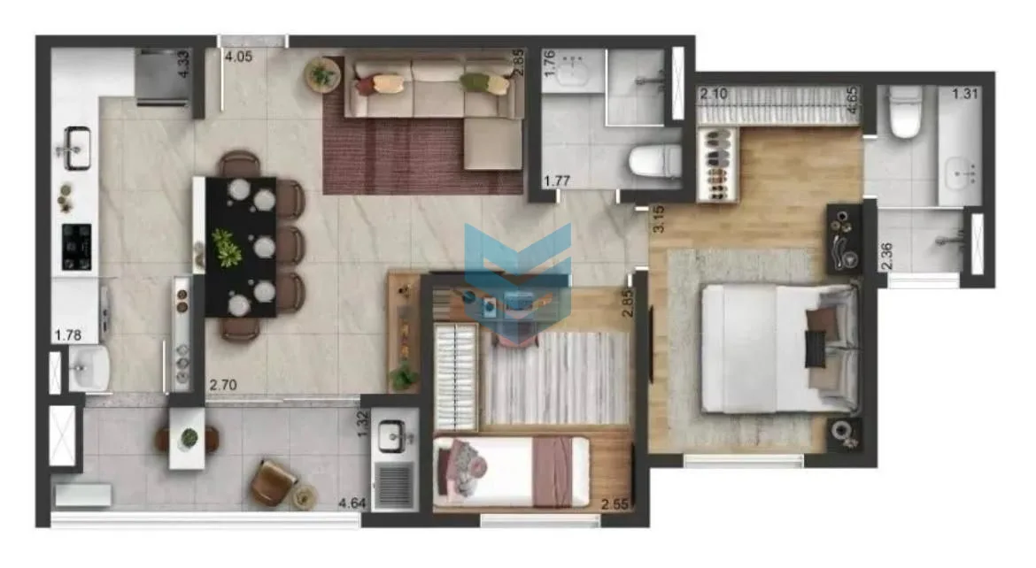 Apartamento 2 quartos Condomínio Horizonte Divino - Sorocaba - foto 8